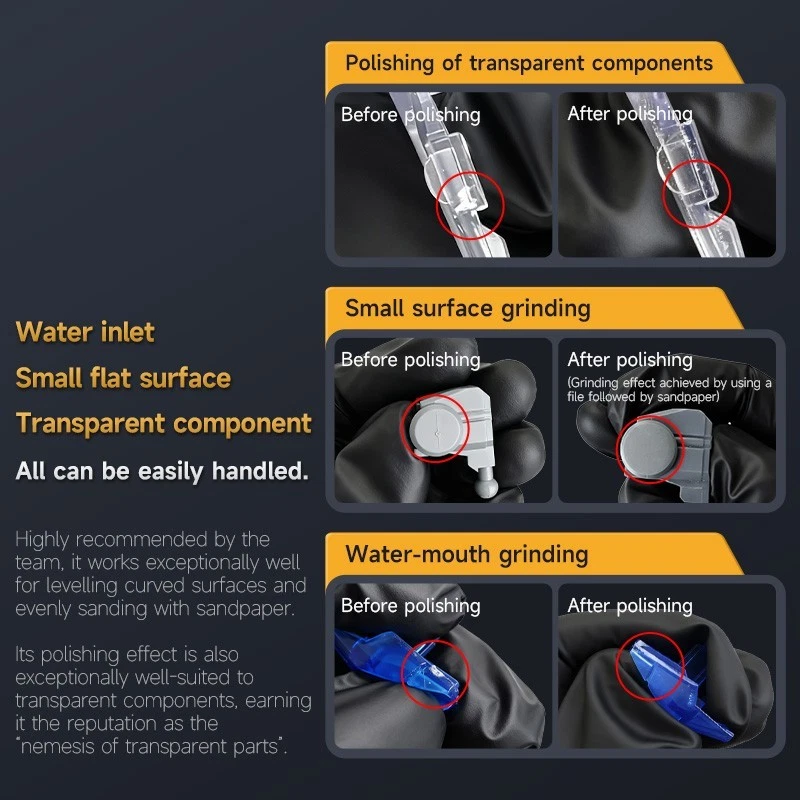 stedi New Glass File Plastic Model Sanding Tool #600-800 Lower Grit for Stronger - Image 2 of 4