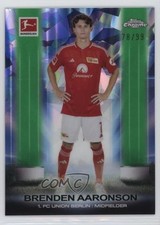 2023 Topps Chrome Bundesliga Sapphire Edition Green 78/99 Brenden Aaronson 0r5k