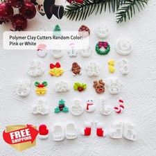 Xaekicr Holiday Polymer Clay Cutters Molds Earring Tools Set