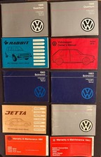 Lot Of 8 1970s-1980s Volkswagen Owners Manuals Scirocco Rabitt Jetta Quantum Lot Of 8 1970s-1980s Volkswagen Owners Manuals Scirocco Rabitt Jetta Quantum