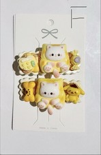 Cute Kawaii Cream Glue Hair Clips Handmade Sweet Hair Accessories 1 Set -2 Pcs