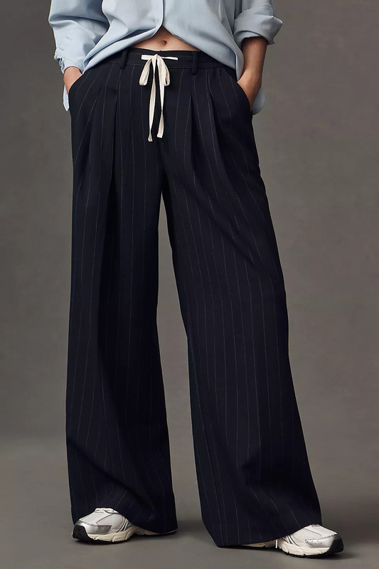 NWT MAEVE by Anthropologie ‘Avery’ Pleated Trousers: Tie Front Edition (M) $148