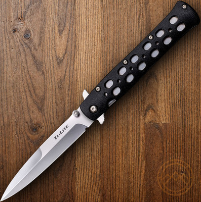 Cold Steel Ti-Lite Linerlock Folding Knife 4'' AUS-8A Steel Blade Zy-Ex Handle