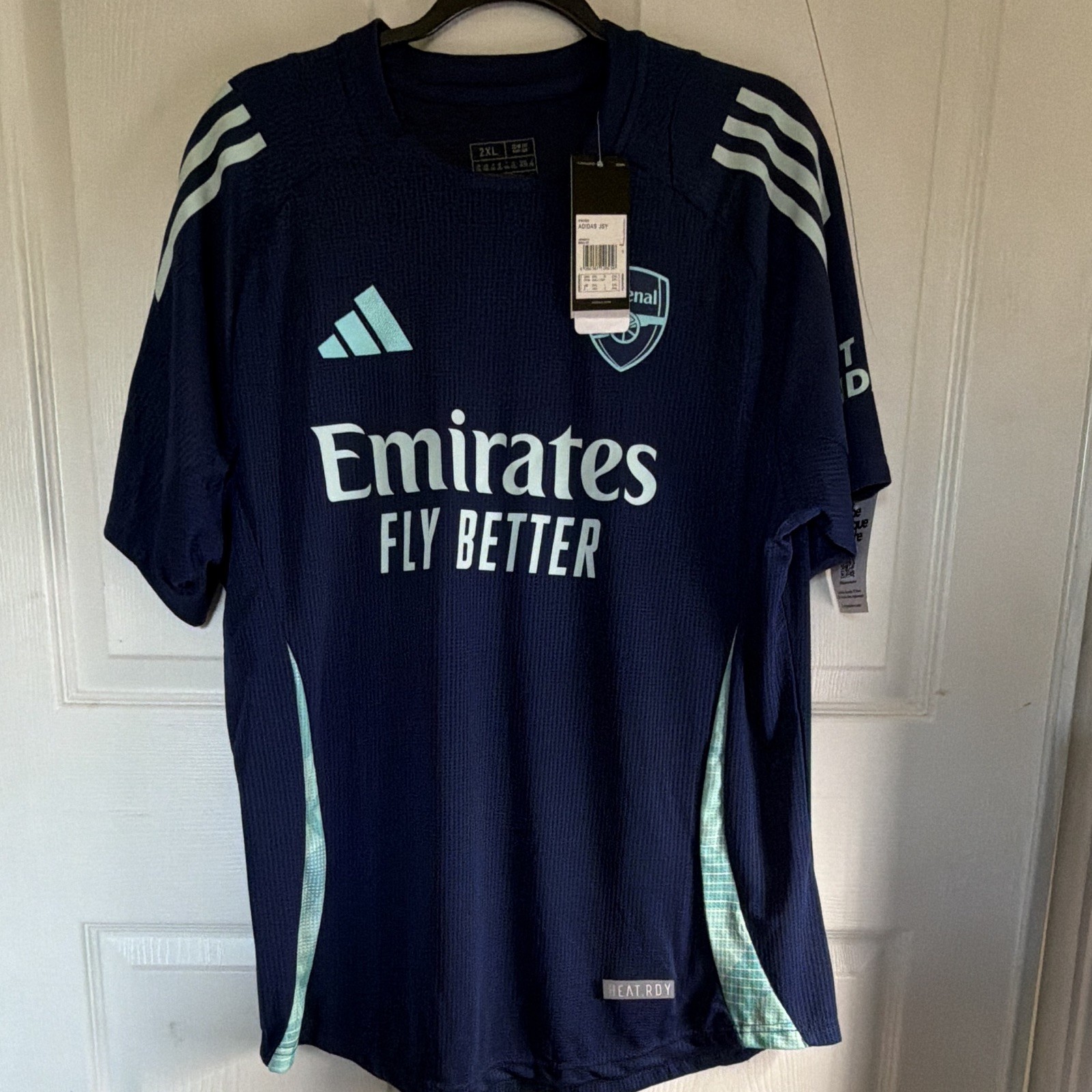 adidas Arsenal Bukayo Saka #7 HEAT.RDY Soccer Jersey Blue Men’s 2XL