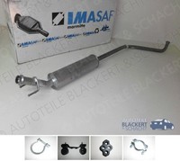 Imasaf Auspuff Mitteltopf + Anbauteile für Peugeot 308 1.6 16V 2007-2010