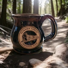 Sunset Hill Stoneware PETRIFIED FOREST NATIONAL PARK Brown-Glazed Coffee Mug