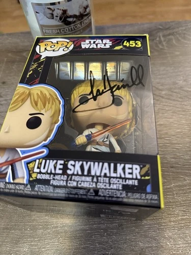 Mark Hamill Signed Autographed Funko Pop Star Wars Luke Skywalker Hologram COA