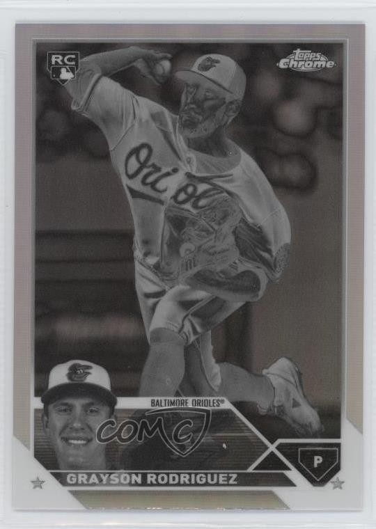 2023 Topps Chrome Update Negative Refractor Grayson Rodriguez #USC98 0mn2