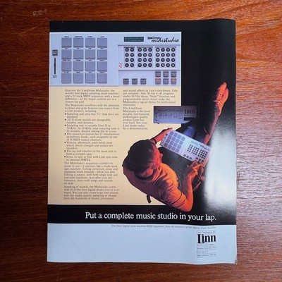 VINTAGE LINNDRUM MINISTUDIO INFORMATIONAL BROCHURE