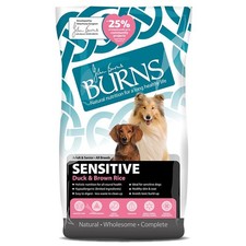 12kg Adult & Senior Sensitive+ Duck Burns Dry Dog Food 5.24 per kilo