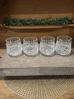 Set of 4 Vintage Waterford Lismore Crystal Roly Poly Glasses Tumblers 3 3/8"