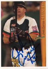 JUAN CARLOS CANIZALES SIGNED AUTO'D 2005 LIGA MEXICANA DE BEISBOL CARD LEONES