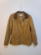 Wrangler Brown Zip Work Jacket Mens M Cordour...