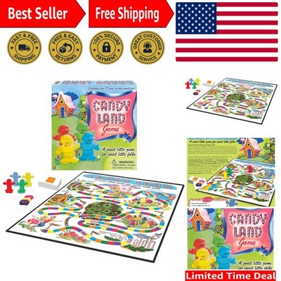 Candy Land Anniversary Game - 2-4 Player Educational Fun with Gingerbread Movers