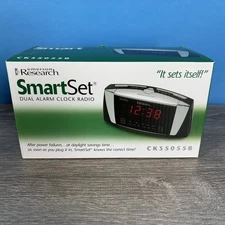 Easy to Reaad Emerson Research Smart Set Dual Alarm Clock Radio CKS5055B