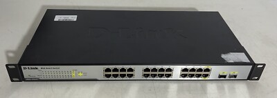 D-Link DGS-1224T 24-Port 10/100/1000Mbps + 2x SFP Ports WebSmart Network Switch
