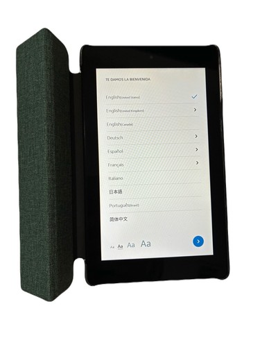 Amazon Fire 7 9th Gen 16 GB + 64GB SD Card Wi-Fi , 7" Black Tablet + Case Bundle