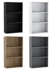 3 Tier Wide Wooden Bookcase Shelving Rack Open Display Storage Unit Home Office