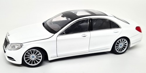 Welly 1/24 Mercedes Benz S Class S500 White Diecast Scale Model Car - Picture 4 of 7