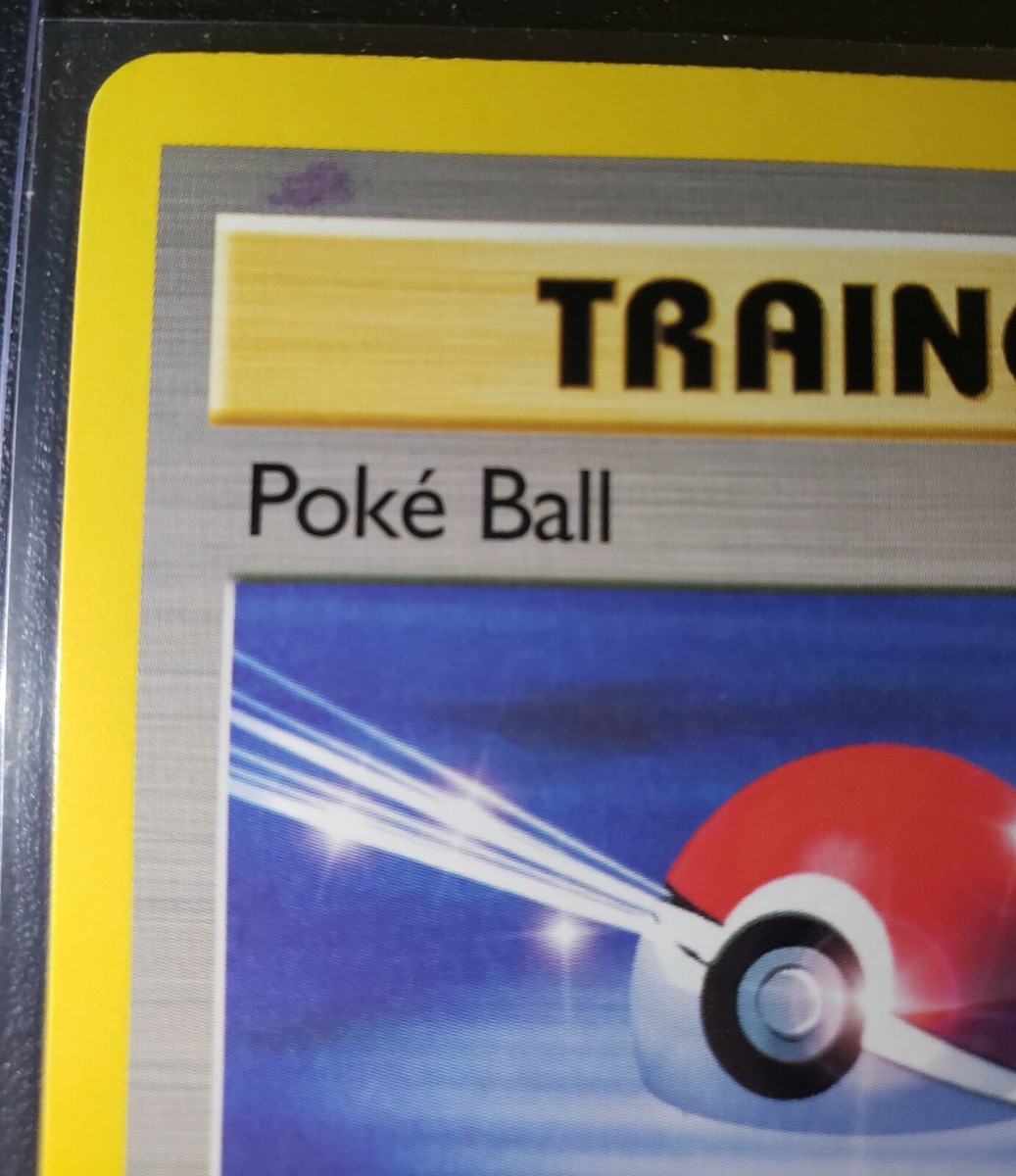 Misprint Ink Smudge Error Pokemon Card - Base Set 2 Poke Ball 121