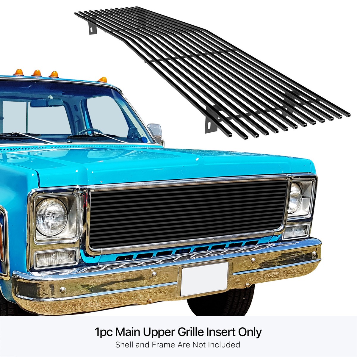 For 1973-1980 Chevy GMC Blazer C/K Pickup Suburban Black