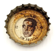 1960s Coca Cola Jim Prestel C2 NFL Bottle Cap Coke Minnesota Vikings