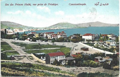 1916 TURKEY HALKI PRINCES ISLANDS PRINKIPO ISLANDS, VIEW FROM PRINKIPO