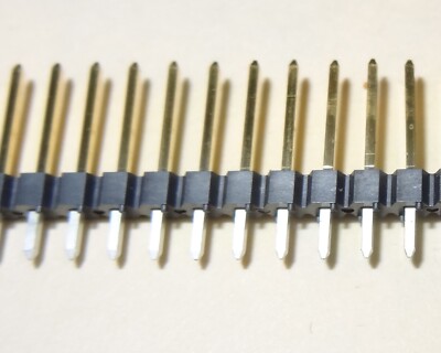 0.100'' (2.54 mm) Breakaway Male Header: 1×25-Pin, Straight, Black