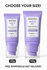 SKINTIFIC Matte Fit Serum Sunscreen SPF50 PA   For Oily Skin Acne-prone Skin