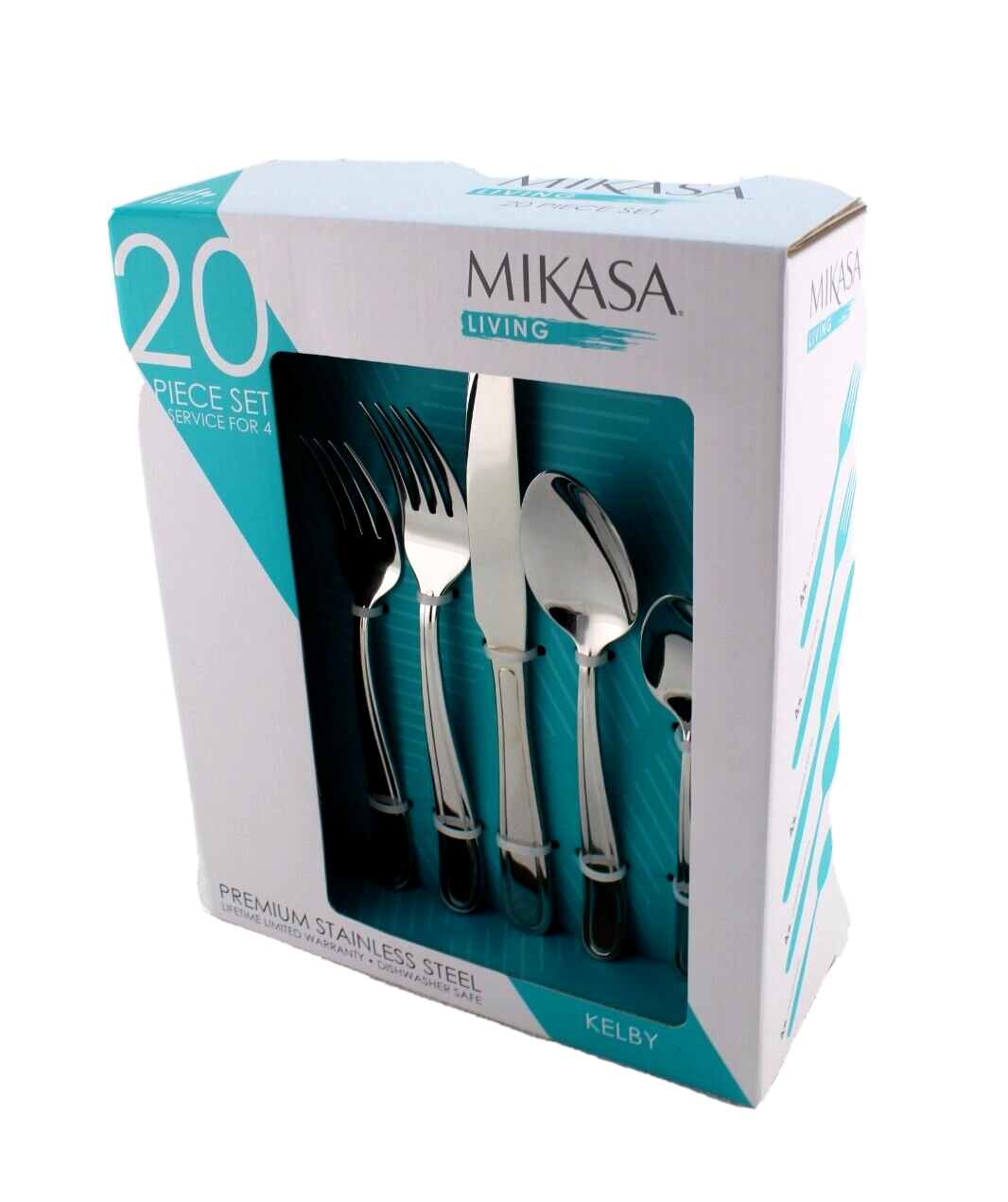 MIKASA Kelby 20 Pcs Set Service For 4 Premium Stainless Steel Flatware