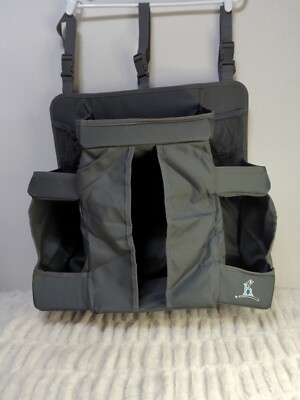 Hiccapop Nursery Organizer | Hanging Diaper Organization Gray 20h X 18L X 8.5 W
