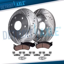 REAR Rotors Brake Pads for Chevy Tahoe Silverado Suburban GMC Sierra Yukon 1500