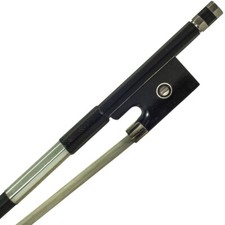 New High Quality 4/4 Full Size Violin Bow Carbon Fiber Double Eye Abalone-Black