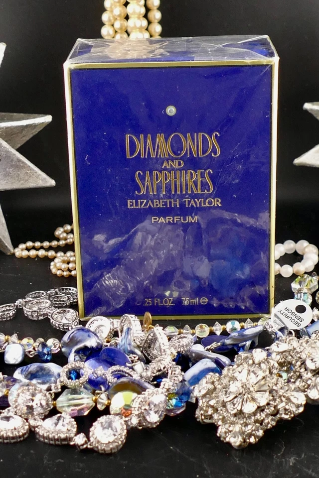 Diamonds and sapphires By Elizabeth Taylor .25 ML 1/4 oz Pure Parfum Sealed NIB - Изображение 2 из 4