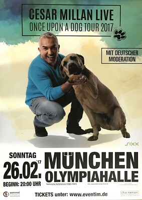 CESAR MILLAN  2017 MÜNCHEN - orig. Concert Poster - Konzert Plakat - DIN A1