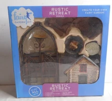 Arcadia Products Fairy Garden Kit Rustic Retreat Series 12 Piece Set - NEW Boxed