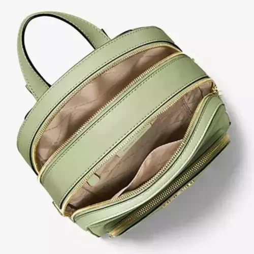 Michael Kors Jaycee Medium Light Army Green Backpack  display picture 3