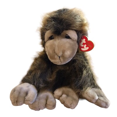 Ty Classic Cha Cha Monkey Plush Chimp 10  Stuffed Beanie Baby Buddy 1998 W/Tag