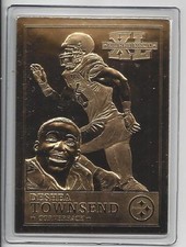 Deshea Townsend Danbury Mint 2006 Steelers Super Bowl XL 22kt Gold NFL Card