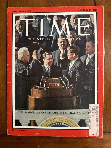 Time Magazine January 27, 1961 ~ The Inauguration of John F. Kennedy Vintage - 第 1/3 張圖片