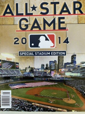 2014 ALL STAR GAME MLB PROGRAM ''STADIUM EDITION'' COVER TWINS TARGET FIELD 7/15