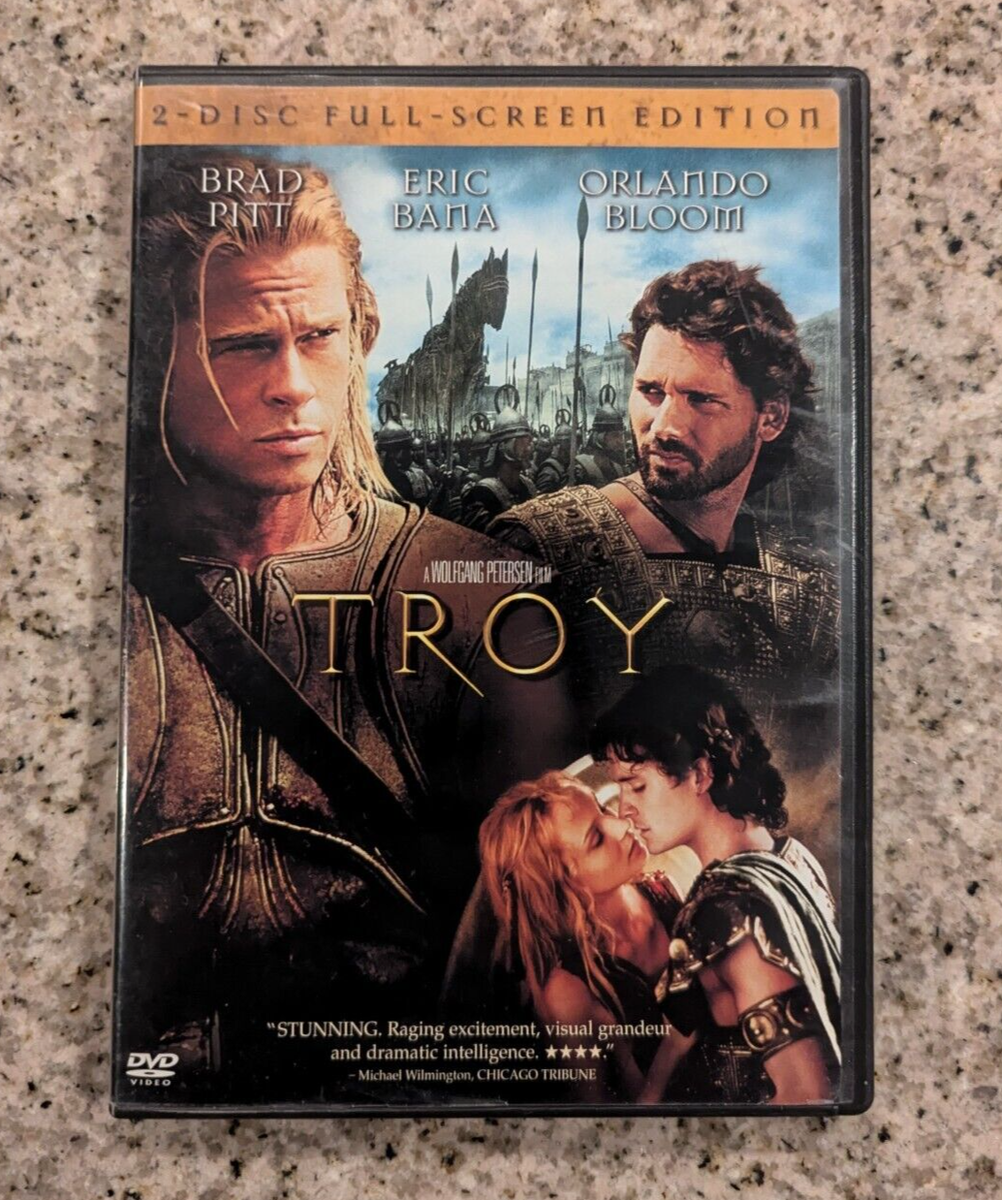 Troy (DVD) (2-Disc Full Scree Edition) (VG) Brad Pitt Orlando