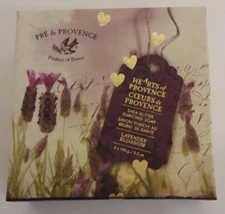 Pre de Provence Hearts Collection Gift Box Soaps Luxury Lavender Blossom 4 x 3.5