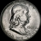 1949-S Franklin Half Dollar Silver, Uncirculated, Soft Luster, As Shown 213