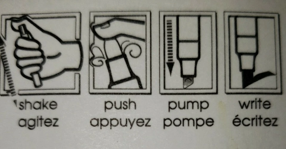  Marcador de tiza Bistro punta de cincel dorado  Foto 4 de 4