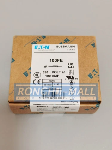 10PCS/1BOX Eaton BUSSMANN fuse ceramic fuse BS88:4 690V 100A 100FE
