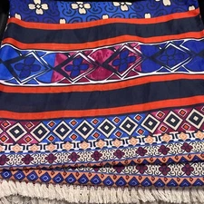 Charming Charlie Womens Colorful Large Rectangle Scarf 74" X 36"