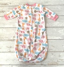 Carters 0-6m Baby Girl Fleece Sleep Sack Sleeping Bag Pajamas One Piece