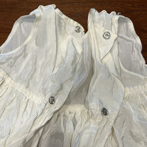 Vintage Baptismal Christening Gown Overlay Infant Lace And Embroidery 1960s? - Picture 12 of 24