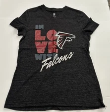 Atlanta Falcons Outerstuff NFL Girls Black "In Love With" T-Shirt Large 14